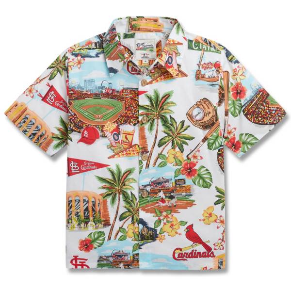 Reyn Spooner Youth St. Louis Cardinals White Scenic Button-Down Shirt