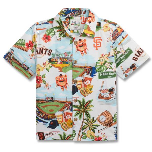 Reyn Spooner Youth San Francisco Giants White Scenic Button-Down Shirt