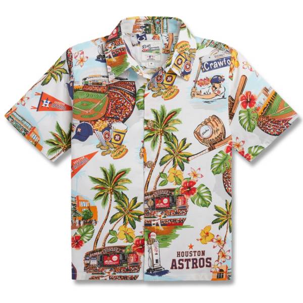 Reyn Spooner Youth Houston Astros White Scenic Button-Down Shirt