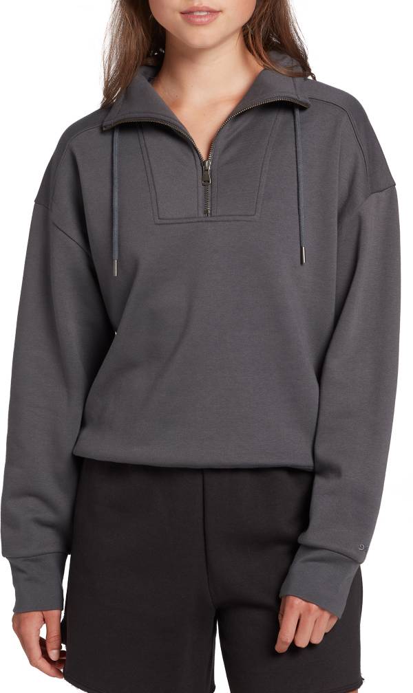 DSG Women's 1/4 Zip Mock Neck Sweatshirt