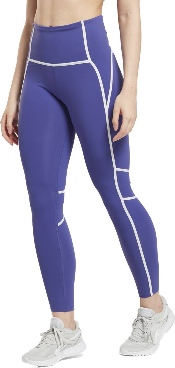 Reebok Women's Lux High-Waisted Colorblock Leggings product image