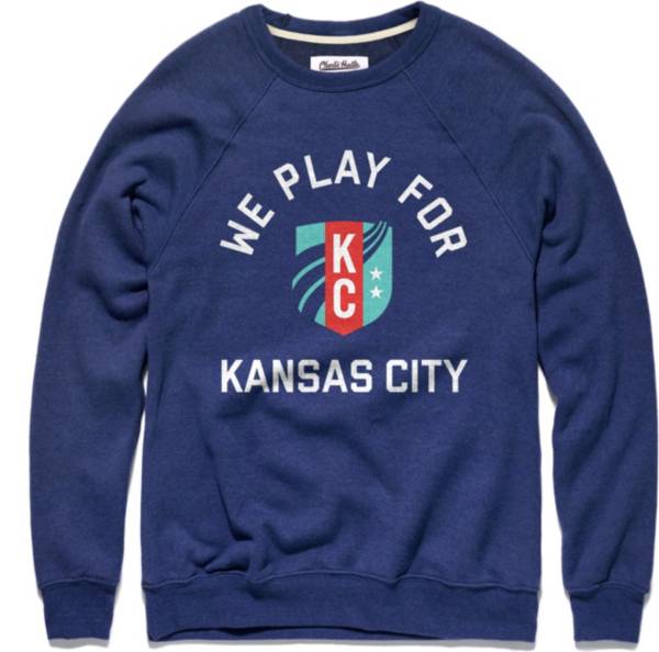 Charlie Hustle KC Play For Navy Crew Neck Sweatshirt