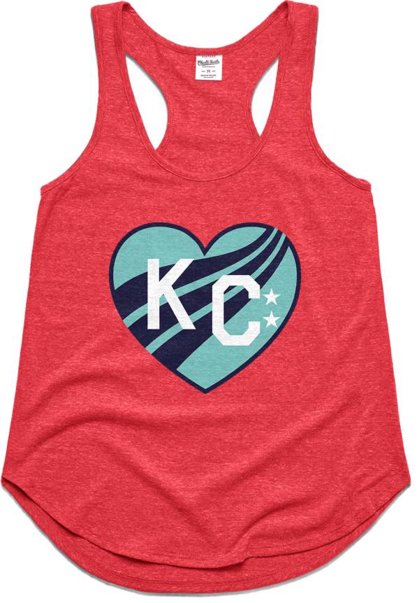 Charlie Hustle Women's KC Heart Red Racerback Tank Top