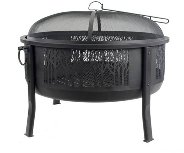 Blue Sky Outdoor Living 33” Round Woodland Fire Barrel with Decorative Mesh Center product image