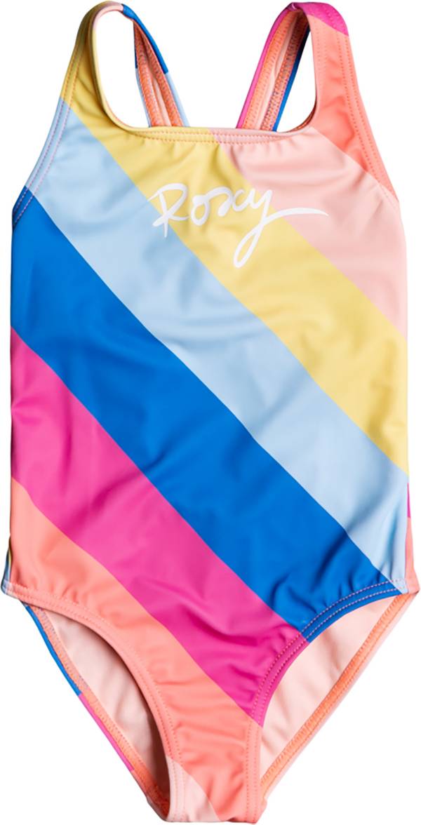 Roxy Little Girls' Touch of Rainbow One Piece Swimsuit