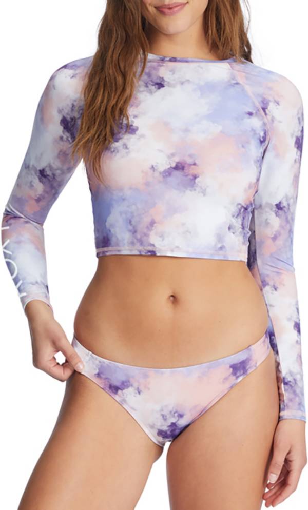 Roxy Women's Active Long Sleeve Crop Rashguard