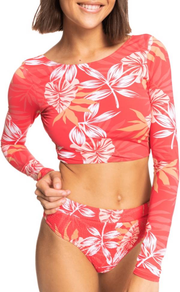 Roxy Women's Seaside Tropics Long Sleeve Crop Rashguard product image