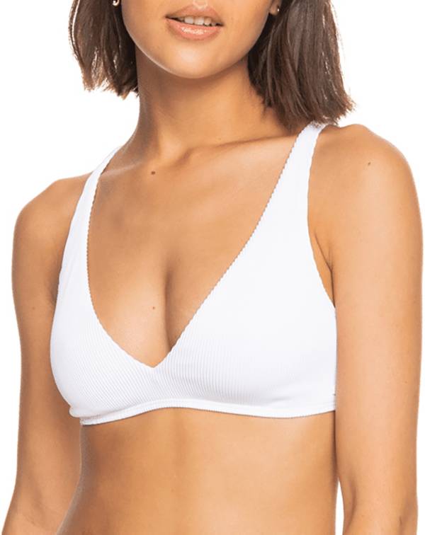 Roxy Women's Ribbed Love The Oceana V Bikini Top