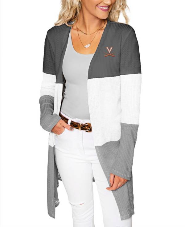 Gameday Couture Women's Virginia Cavaliers Grey Colorblock Cardigan product image