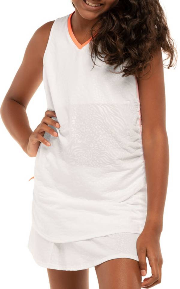 Lucky In Love Girls' Fun and Wild Ruche Tennis Tank Top