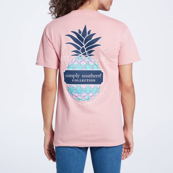 Simply Southern Women's Hibipines Short Sleeve Graphic T-Shirt