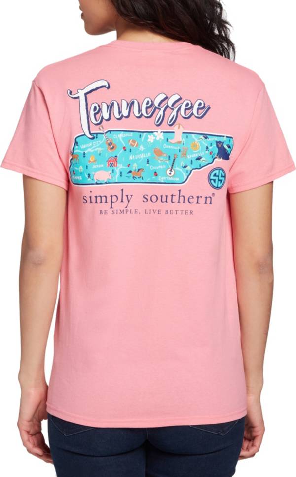 Simply Southern Women's State Tennessee Short Sleeve Graphic T-Shirt