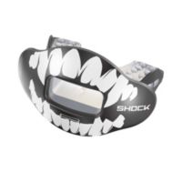 Shock Doctor Sport Max Airflow Mouth Guard Black “FANGS” Works w/ Braces NEW! 