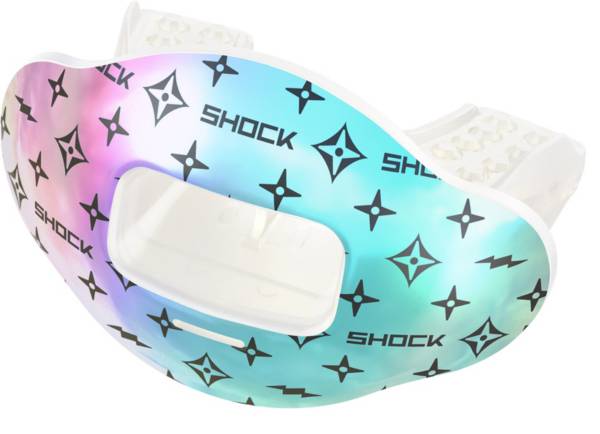 Shock Doctor Chrome Iridescent Max Airflow Lux Logo Mouthguard