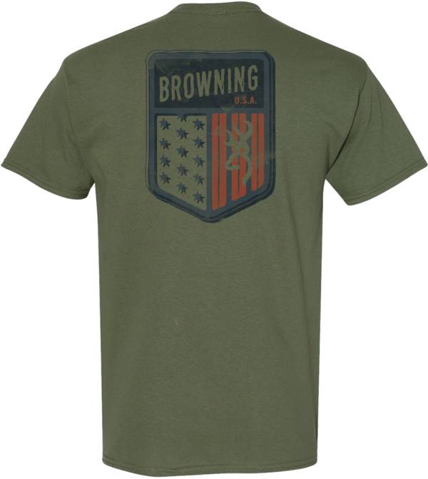 Browning Men's Badge Flag Graphic T-Shirt