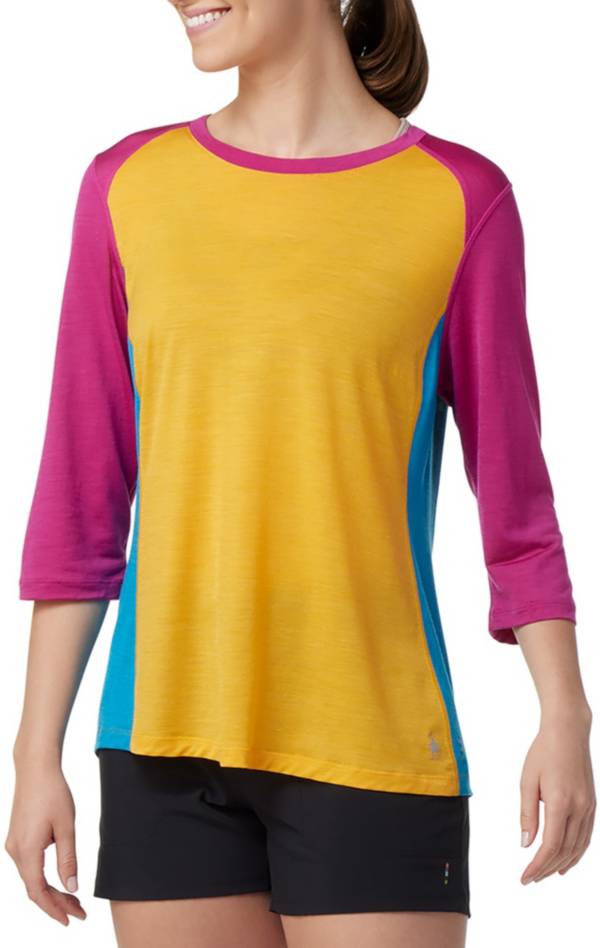 Smartwool Women's Merino Sport 120 Mountain Bike 3/4 Sleeve T-Shirt