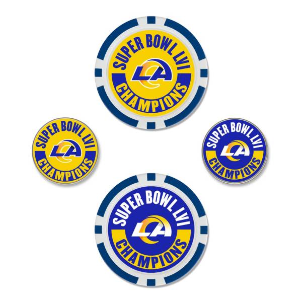 Team Effort 2021 Super Bowl LVI Champions Los Angeles Rams Ball Marker Set
