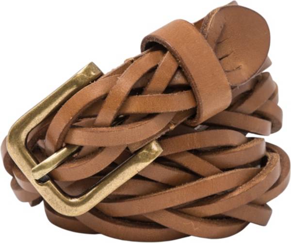 Timberland Women's 25 mm Braided Leather Golf Belt