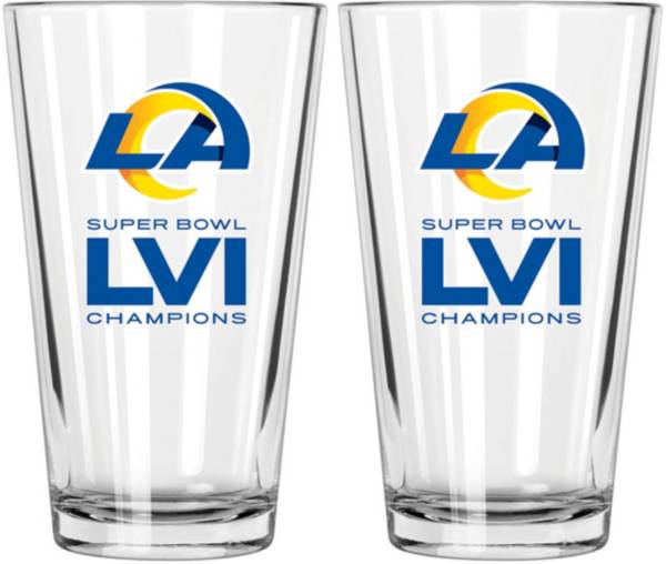 The Memory Company 2021 Super Bowl LVI Los Angeles Rams 2-Pack Mixing Pint Glass Set