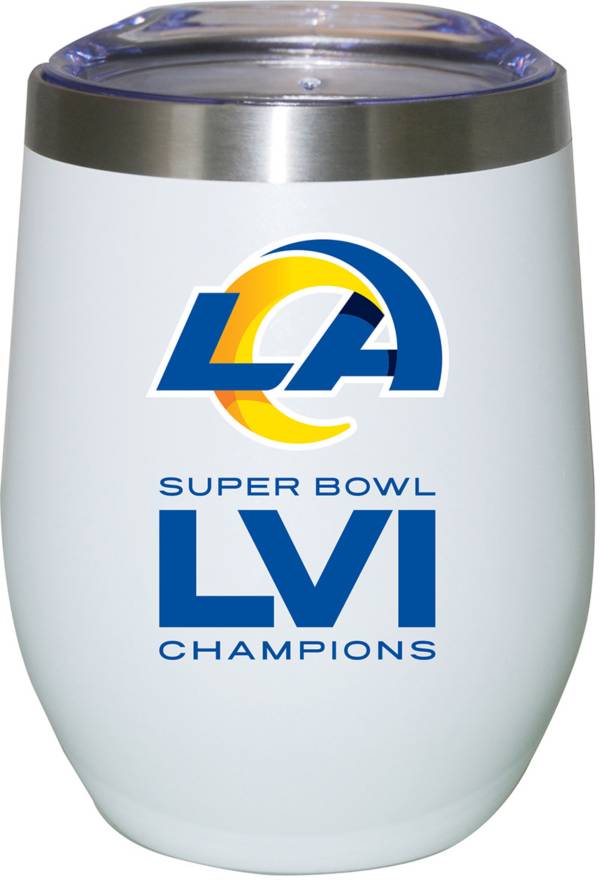 The Memory Company 2021 Super Bowl LVI Los Angeles Rams 12 oz. Steel Stemless Wine Glass