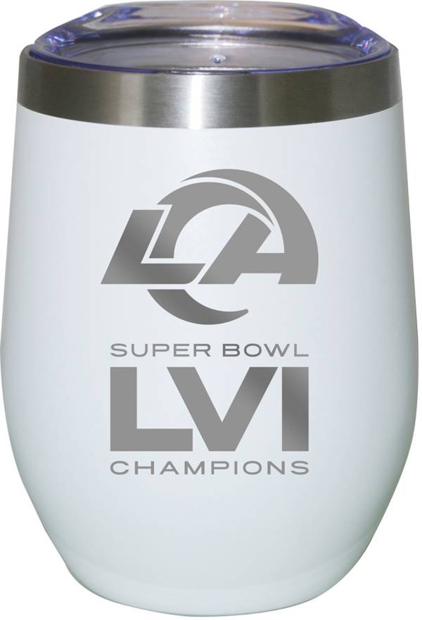 The Memory Company 2021 Super Bowl LVI Los Angeles Rams 12 oz. Steel Stemless Wine Glass