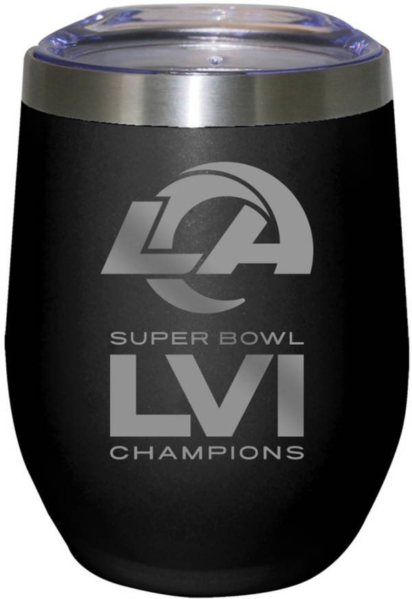 The Memory Company 2021 Super Bowl LVI Los Angeles Rams 12 oz. Steel Stemless Wine Glass