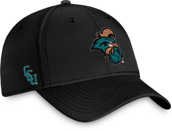 Top of the World Men's Coastal Carolina Chanticleers Black Reflex Stretch Fit Hat