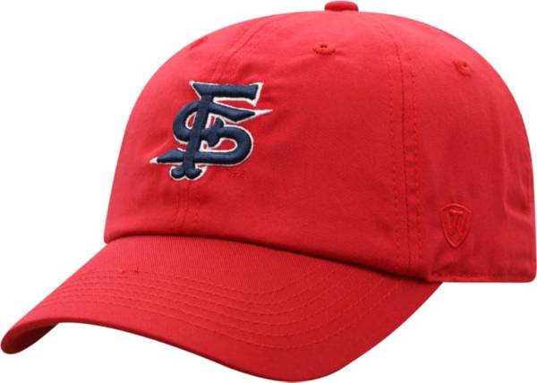 Top of the World Men's Fresno State Bulldogs Red Staple Adjustable Hat