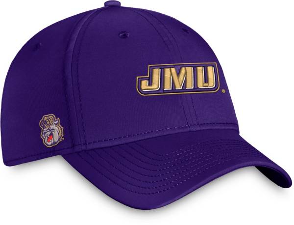 Top of the World Men's James Madison Dukes Purple Reflex Stretch Fit Hat