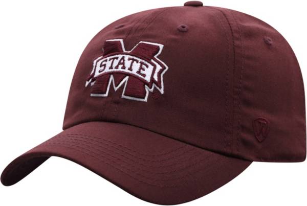 Top of the World Men's Mississippi State Bulldogs Maroon Staple Adjustable Hat