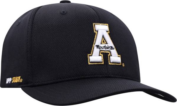 Top of the World Men's Appalachian State Mountaineers Black Reflex Stretch Fit Hat