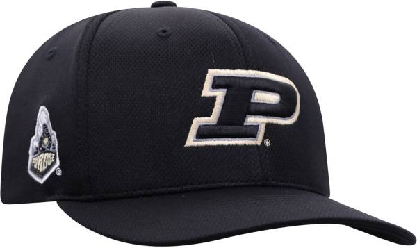 Top of the World Men's Purdue Boilermakers Black Reflex Stretch Fit Hat