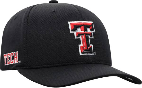 Top of the World Men's Texas Tech Red Raiders Black Reflex Stretch Fit Hat