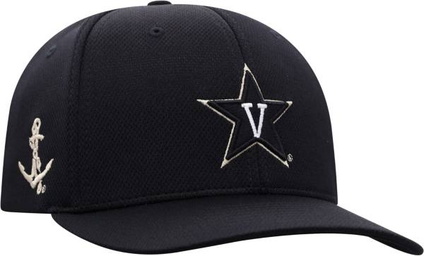 Top of the World Men's Vanderbilt Commodores Black Reflex Stretch Fit Hat