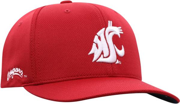 Top of the World Men's Washington State Cougars Crimson Reflex Stretch Fit Hat