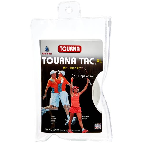 Badminton Squash 3 Pack Tourna Tac XL Tennis Racket Overgrips Wet Feel 