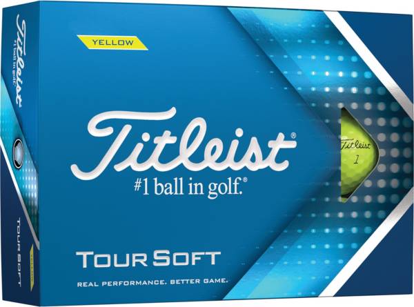 Titleist 2022 Tour Soft Yellow Golf Balls