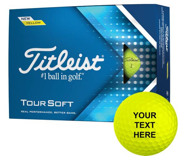 Titleist 2022 Tour Soft Yellow Personalized Golf Balls product image