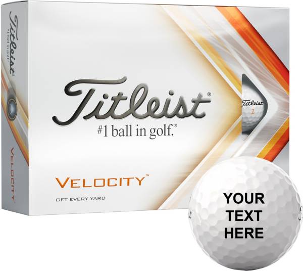 Titleist 2022 Velocity Same Number Personalized Golf Balls product image