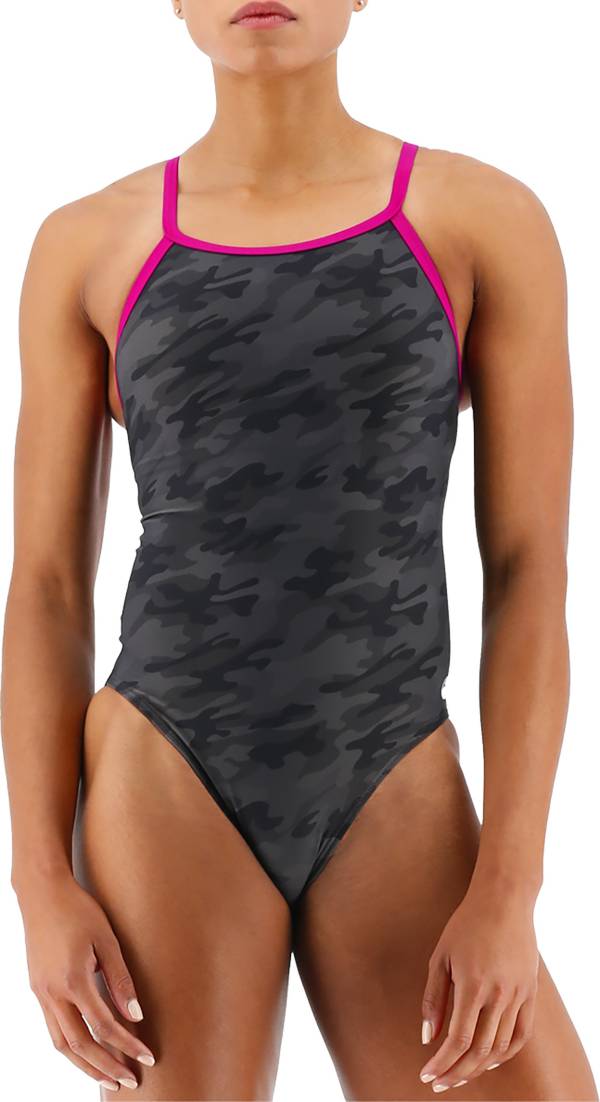 TYR Women's Blackout Camo Diamond Controlfit One Piece Swimsuit