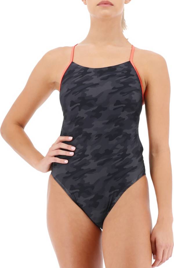 TYR Women's Blackout Camo Cutoutfit One Piece Swimsuit