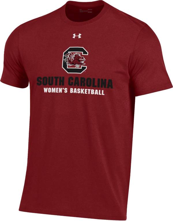 Under Armour Men's South Carolina Gamecocks Garnet Women's College Baskeball Performance Cotton T-Shirt
