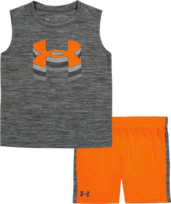 Under Armour Little Boys' Beam Up Logo Tank Shorts Set