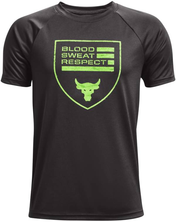 Under Armour Boys' Project Rock Blood Sweat Respect T-Shirt