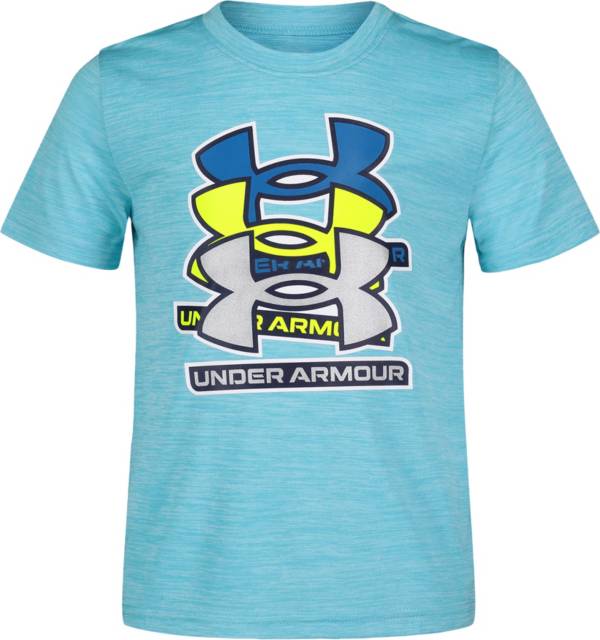 Under Armour Little Boys' Sticker Stack Short Sleeve T-Shirt