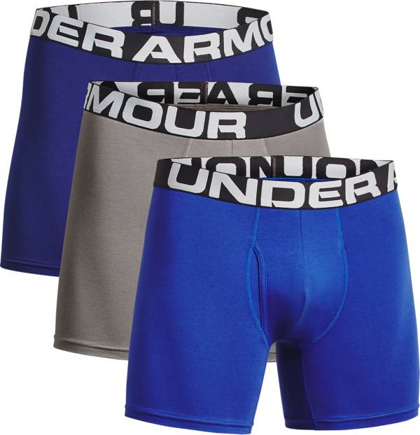 Under Armour Men's Charged Cotton 6” Boxerjock 3-Pack