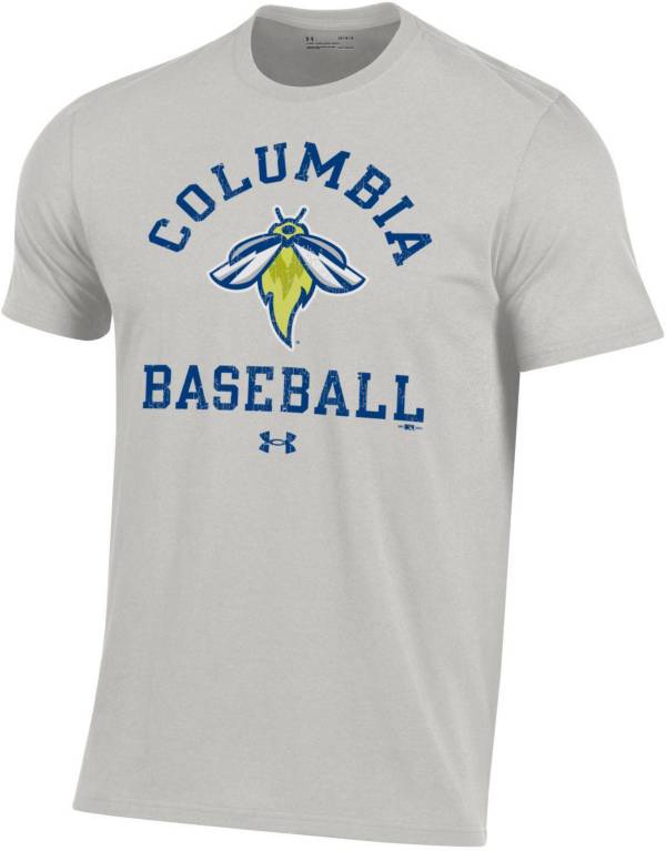 Under Armour Men's Columbia Fireflies Gray Performance Cotton T-Shirt