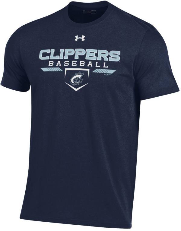 Under Armour Men's Columbus Clippers Navy Cotton T-Shirt