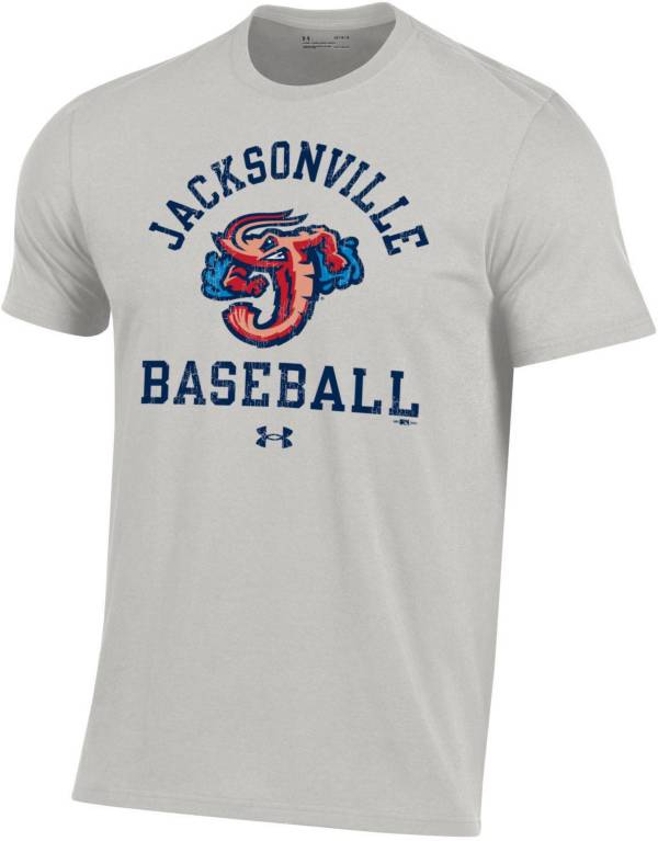 Under Armour Men's Jacksonville Jumbo Shrimp Gray Performance Cotton T-Shirt