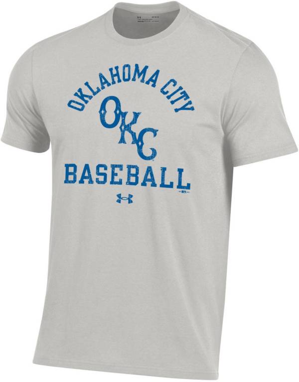 Under Armour Men's Oklahoma City Dodgers Gray Performance Cotton T-Shirt